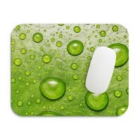 zöld levél vízcseppes egérpad 002