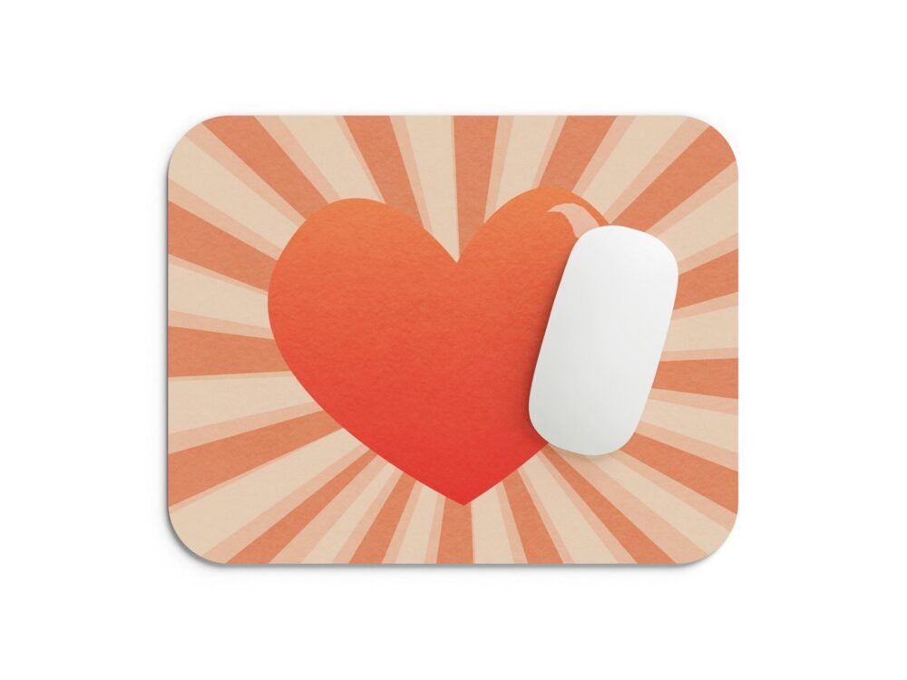 szív mintás egérpad 002