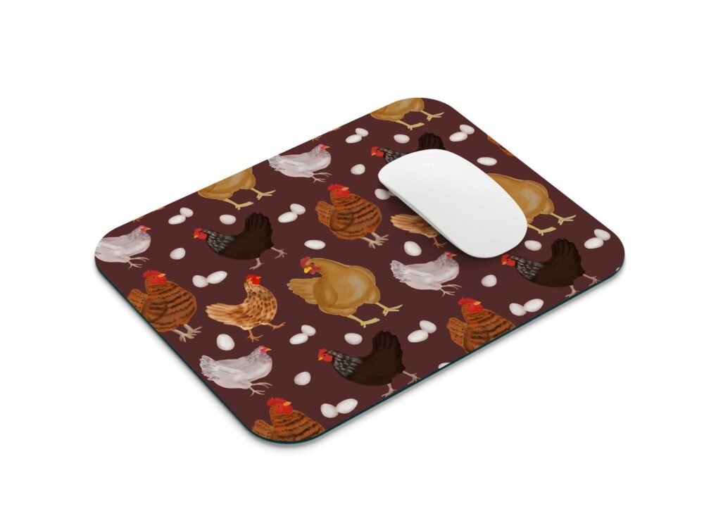tyúk mintás egérpad 001