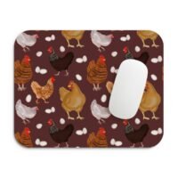 tyúk mintás egérpad 002