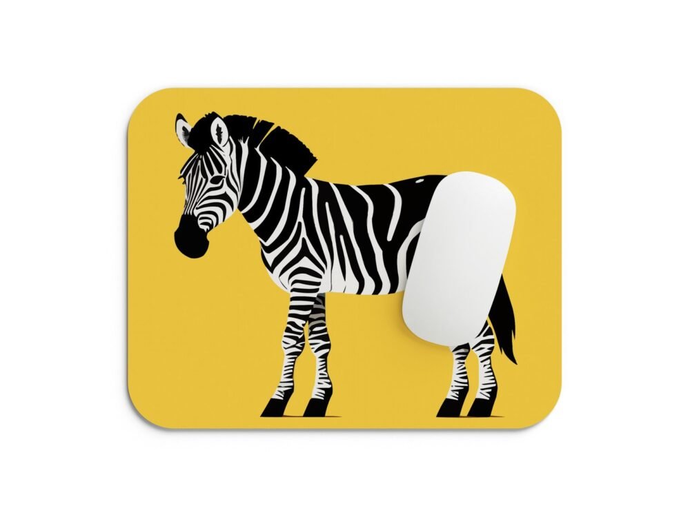 zebra mintás egérpad 002