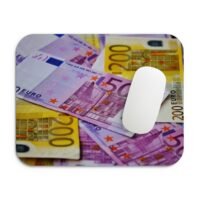 euró bankjegy egérpad 002