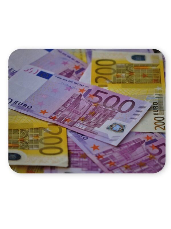 euró bankjegy egérpad 004
