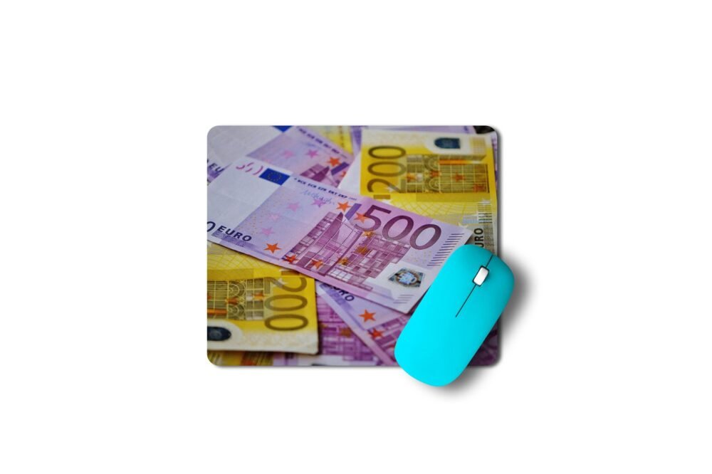 euró bankjegy egérpad 003