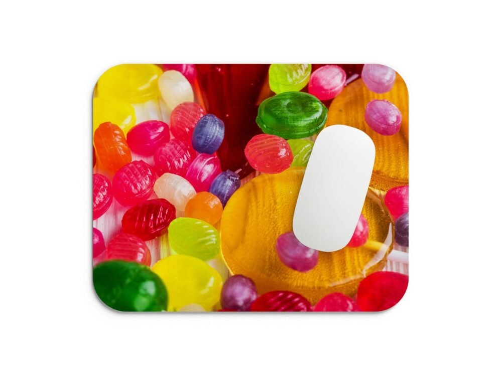 színes cukorkás egérpad 002