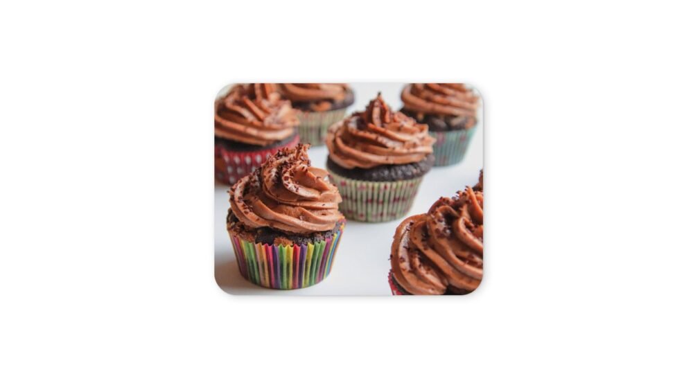 csokoládés cupcake egérpad 004