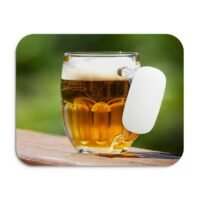 Egérpad söröskruhával, egyedi design.