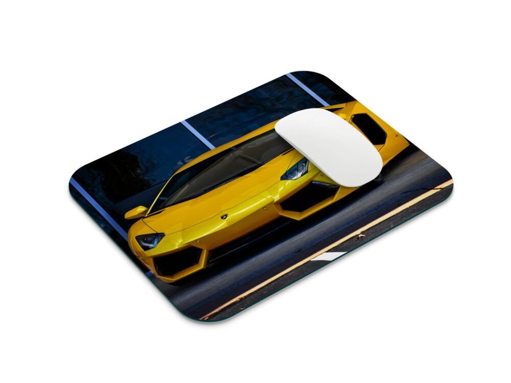 sárga Lamborghini egérpad 001