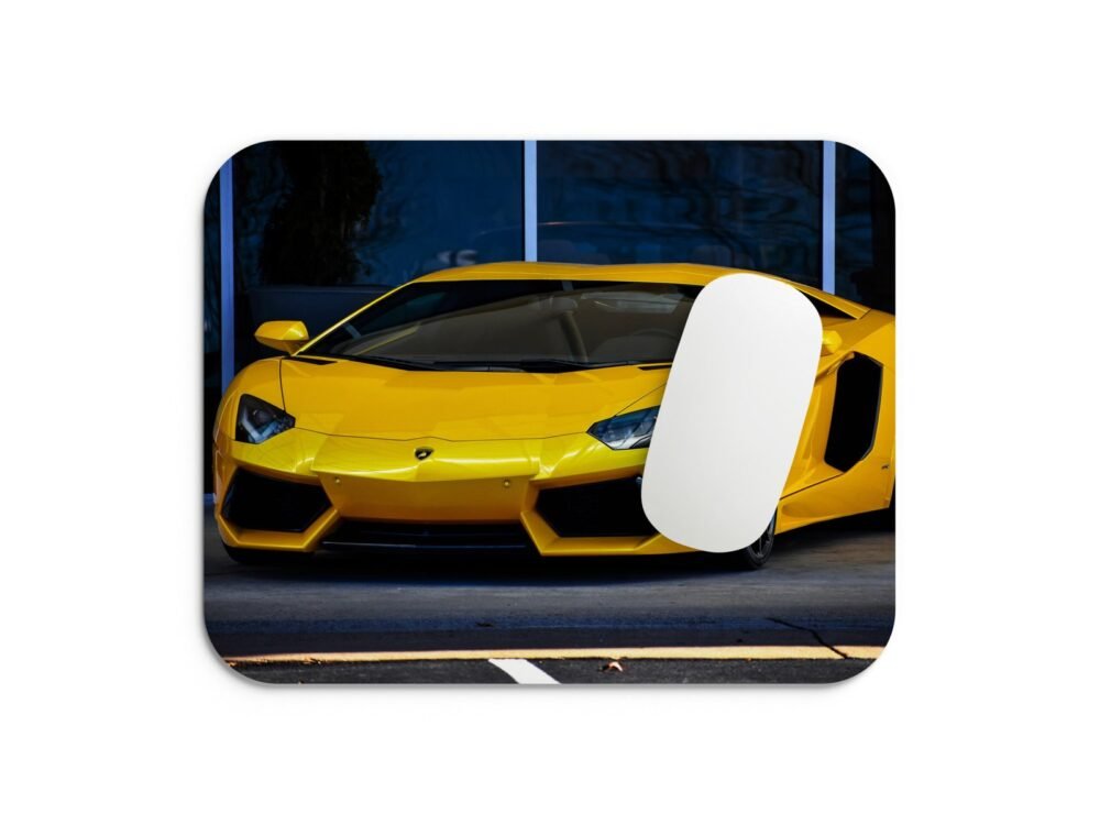 sárga Lamborghini egérpad 002