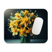 Nárciszos tavaszi egérpad dekoráció 002 nárciszos egérpad 002