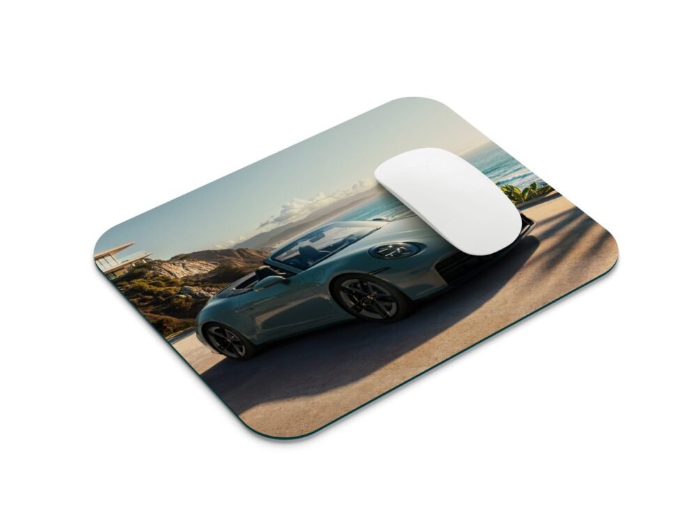Porsche 911 Cabriolet Egérpad Tengerparti 001 stílusos egérpad 001